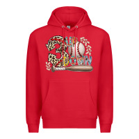 Red three up down Premium Hoodie - RacoonDesign