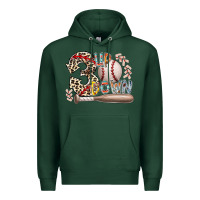 Sports Green three up down Premium Hoodie - RacoonDesign