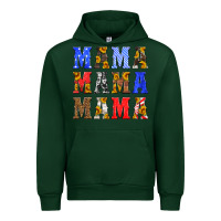 Forest Green mama american flag 4th of july Urban Hoodie - HRA Design Shop