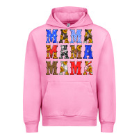 Fuchsia Pink mama american flag 4th of july Urban Hoodie - HRA Design Shop