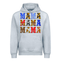 Heather Grey mama american flag 4th of july Urban Hoodie - HRA Design Shop