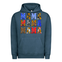 Pigment Midnight Navy mama american flag 4th of july Urban Hoodie - HRA Design Shop