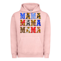 Pigment Salmon mama american flag 4th of july Urban Hoodie - HRA Design Shop