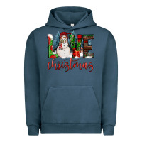 Pigment Midnight Navy love christmas Urban Hoodie - FaDigitalArtStudio