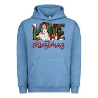 Pigment Pebble Blue love christmas Urban Hoodie - FaDigitalArtStudio