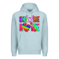 Blue Mist choose love (lesbian) Premium Hoodie - HRA Design Shop