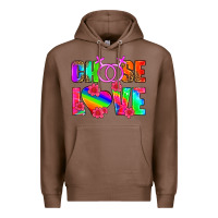 Chestnut choose love (lesbian) Premium Hoodie - HRA Design Shop