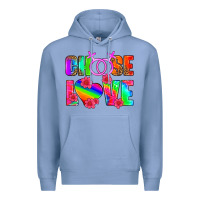 Colony Blue choose love (lesbian) Premium Hoodie - HRA Design Shop