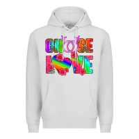 Dove Grey choose love (lesbian) Premium Hoodie - HRA Design Shop