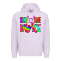 Lilac choose love (lesbian) Premium Hoodie - HRA Design Shop
