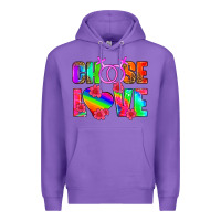 Purple choose love (lesbian) Premium Hoodie - HRA Design Shop