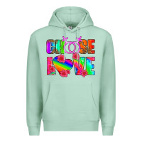Seafoam choose love (lesbian) Premium Hoodie - HRA Design Shop