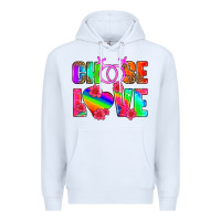 White choose love (lesbian) Premium Hoodie - HRA Design Shop