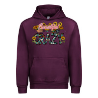 Mauve Wine beautiful crazy Urban Hoodie - CowhideDigitalArt
