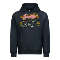 Navy beautiful crazy Urban Hoodie - CowhideDigitalArt