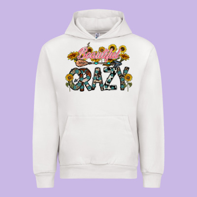 Beautiful Crazy Urban Hoodie Designed By Cowhidedigitalart