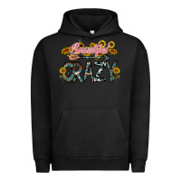 Pigment Black beautiful crazy Urban Hoodie - CowhideDigitalArt