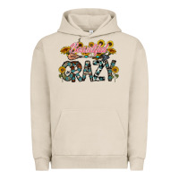 Pigment French Oak beautiful crazy Urban Hoodie - CowhideDigitalArt