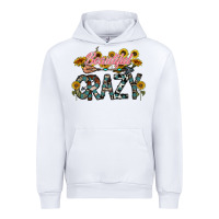 White beautiful crazy Urban Hoodie - CowhideDigitalArt