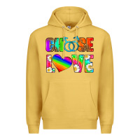 Antique Gold choose love (gay) Premium Hoodie - HRA Design Shop