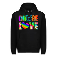 Black choose love (gay) Premium Hoodie - HRA Design Shop
