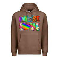 Chestnut choose love (gay) Premium Hoodie - HRA Design Shop