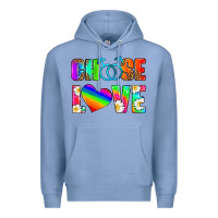 Colony Blue choose love (gay) Premium Hoodie - HRA Design Shop