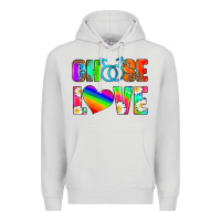 Dove Grey choose love (gay) Premium Hoodie - HRA Design Shop