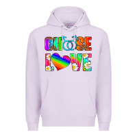 Lilac choose love (gay) Premium Hoodie - HRA Design Shop