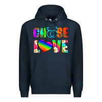 Navy choose love (gay) Premium Hoodie - HRA Design Shop