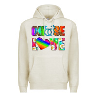 Oatmeal Heather choose love (gay) Premium Hoodie - HRA Design Shop