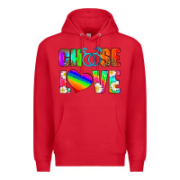 Red choose love (gay) Premium Hoodie - HRA Design Shop