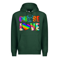 Sports Green choose love (gay) Premium Hoodie - HRA Design Shop