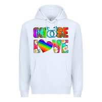 White choose love (gay) Premium Hoodie - HRA Design Shop