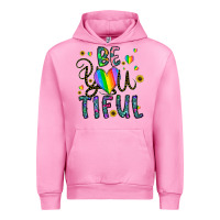 Fuchsia Pink be you tiful Urban Hoodie - CowhideDigitalArt