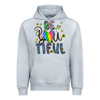 Heather Grey be you tiful Urban Hoodie - CowhideDigitalArt