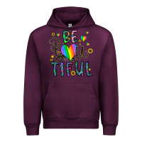 Mauve Wine be you tiful Urban Hoodie - CowhideDigitalArt