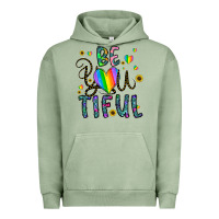 Pigment Oil Green be you tiful Urban Hoodie - CowhideDigitalArt