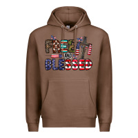 Chestnut free and blessed Premium Hoodie - CowhideDigitalArt