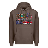Coffee free and blessed Premium Hoodie - CowhideDigitalArt