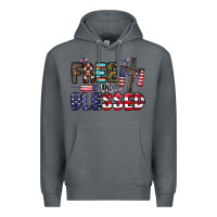 Rock free and blessed Premium Hoodie - CowhideDigitalArt