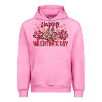 Fuchsia Pink happy valentines day dog pet Urban Hoodie - RacoonDesign