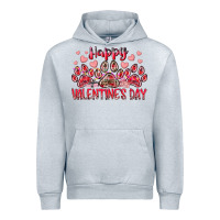 Heather Grey happy valentines day dog pet Urban Hoodie - RacoonDesign