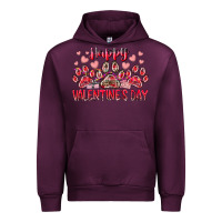 Mauve Wine happy valentines day dog pet Urban Hoodie - RacoonDesign