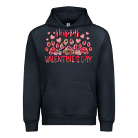 Navy happy valentines day dog pet Urban Hoodie - RacoonDesign