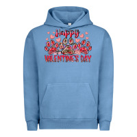 Pigment Pebble Blue happy valentines day dog pet Urban Hoodie - RacoonDesign
