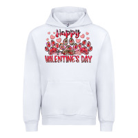 White happy valentines day dog pet Urban Hoodie - RacoonDesign