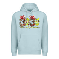 Blue Mist three up theree down softball Premium Hoodie - RacoonDesign