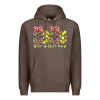 Coffee three up theree down softball Premium Hoodie - RacoonDesign