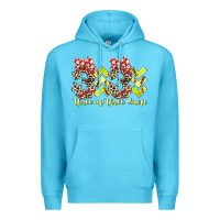 Ocean Blue three up theree down softball Premium Hoodie - RacoonDesign